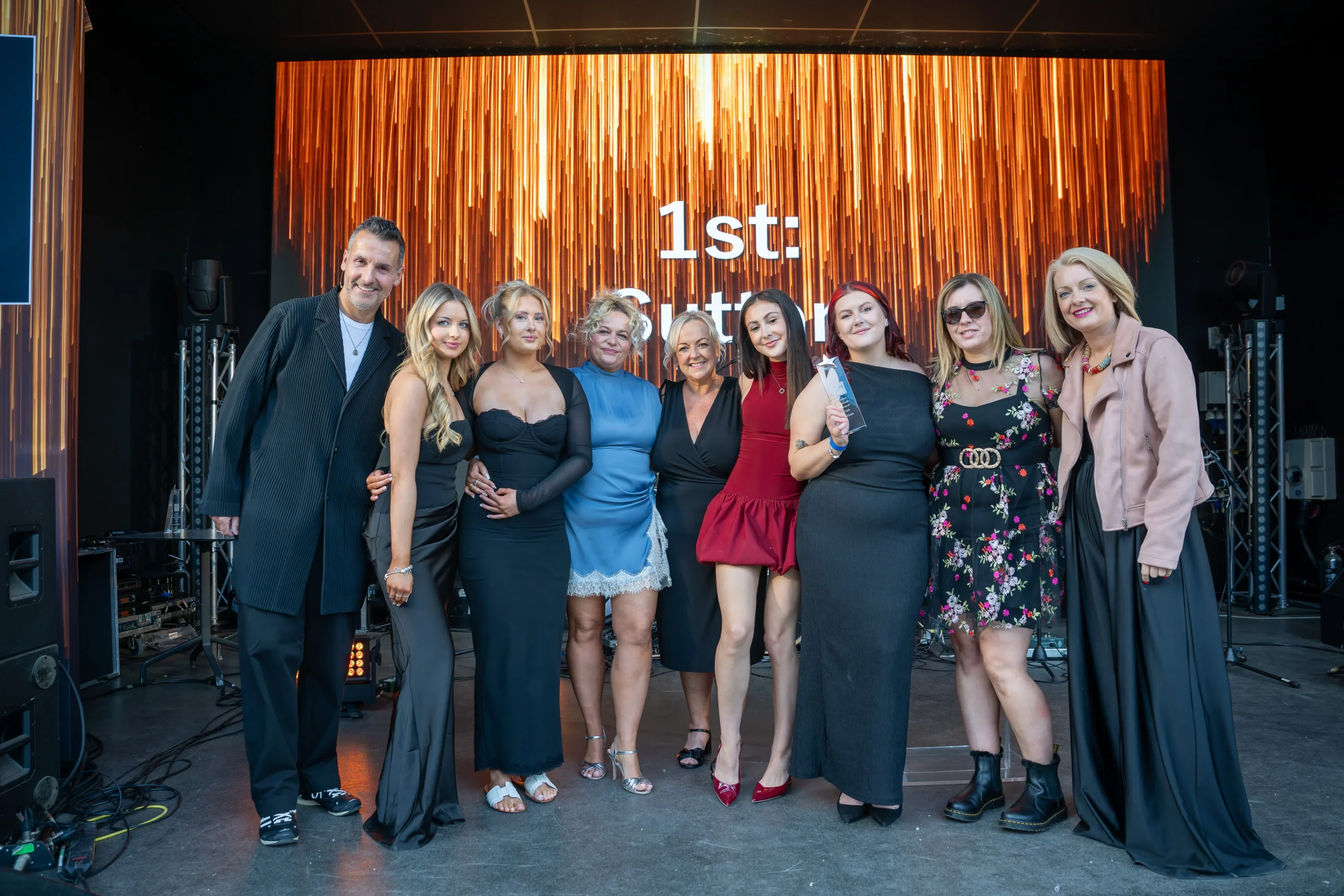 KH Hair Sutton collect their Salon Colour award
