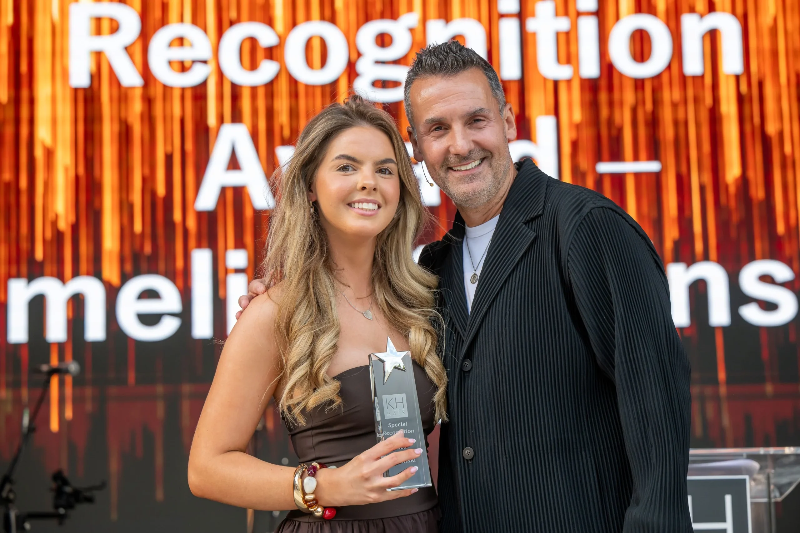 KH Hair Nottingham with their Salon Highest Retail award